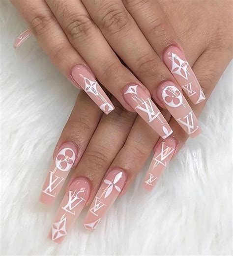 brown louis vuitton nails|how to do louis vuitton nails.